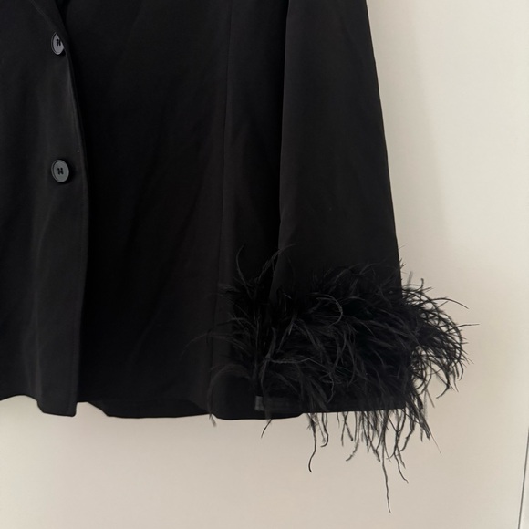 Feather trim blazer - Picture 3 of 4